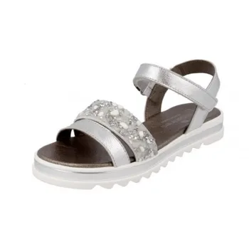 

Sandals for girl or girl with platform wavy green of Andanines