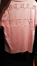 Men Clothing Teddy Casual-Wear Shortsleeve Paradise Rhinestones Pink Cotton Bear-Plein