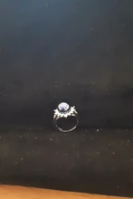 Huitan romántico anillos de perlas simuladas para las mujeres de lujo aniversario de boda accesorios anillos de compromiso para venta al por mayor