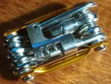 Juego de reparación de bicicletas 11 en 1 multifunción, herramienta de reparación de bicicletas, llave, destornillador, cadena, radios hexagonales, herramientas de ciclismo de montaña