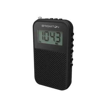 

Brigmton bt-345-n black radius digital am/fm portable