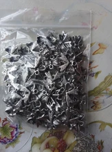 50 piezas encantos Bowknot Bow 11x10mm antiguo bronce plata Color colgantes DIY collar hacer hallazgos joyería tibetana hecha a mano