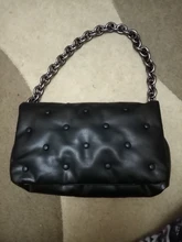 Bolso cruzado de cuero PU de cadena de metal de Color liso para Mujer, Bolso cruzado de diseñador, bandolera de hombro, novedad de 2021