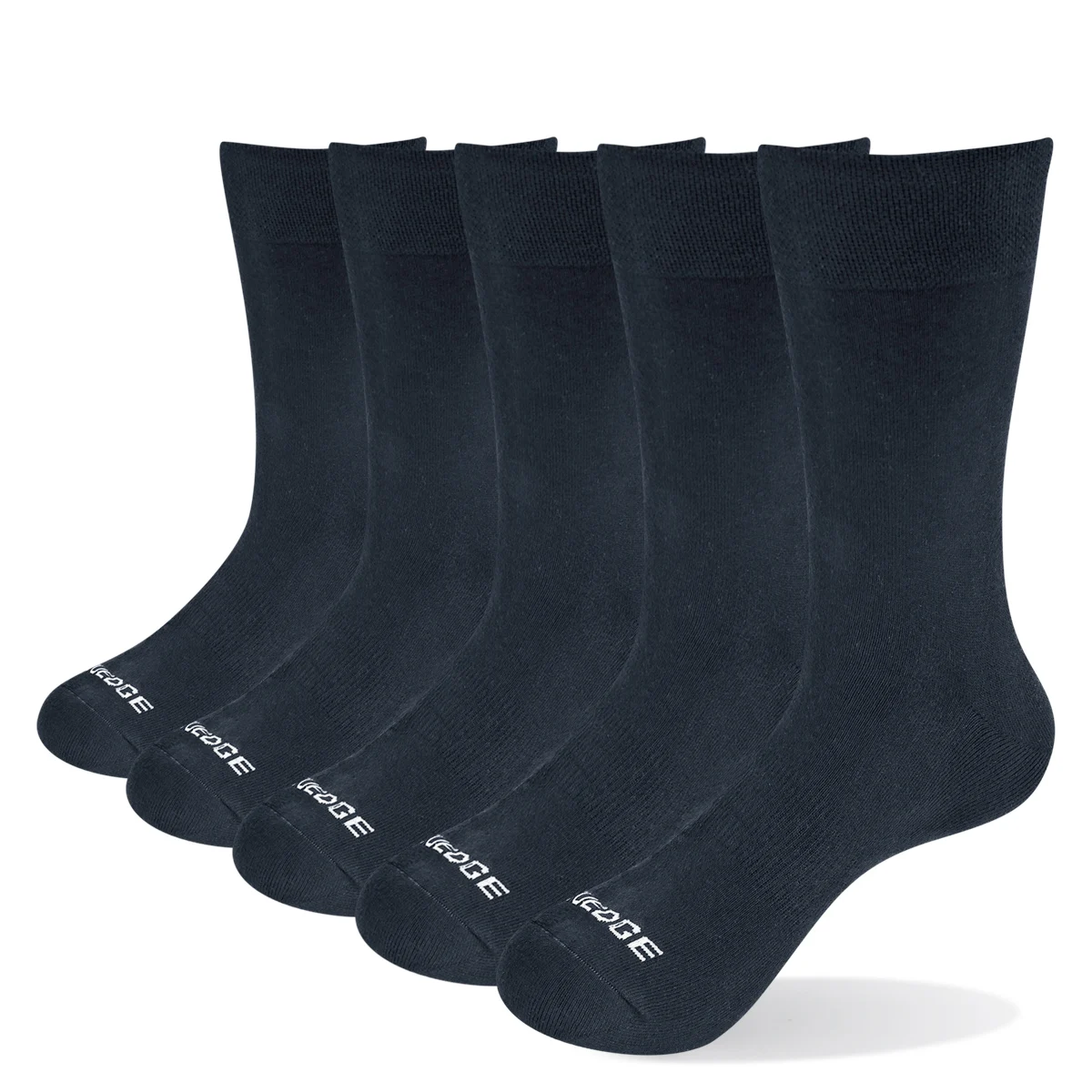 Socks Athletic-Dress Bamboo-Charcoal YUEDGE Business-Sport Women 5-Pairs Breathable Black