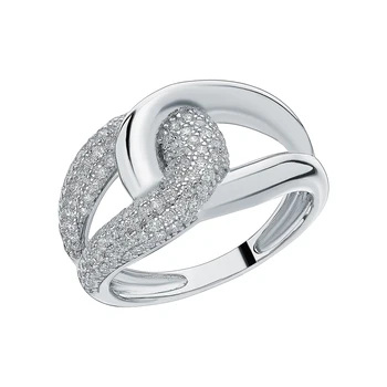 

Silver ring with zirconium and cubic zirconium sunlight sample 925