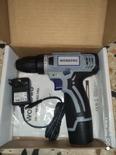 WORKPRO-Destornillador eléctrico inalámbrico 12V, mini controlador de potencia inalámbrico, batería de iones de litio CC de 3/8 pulgadas, 2 velocidades