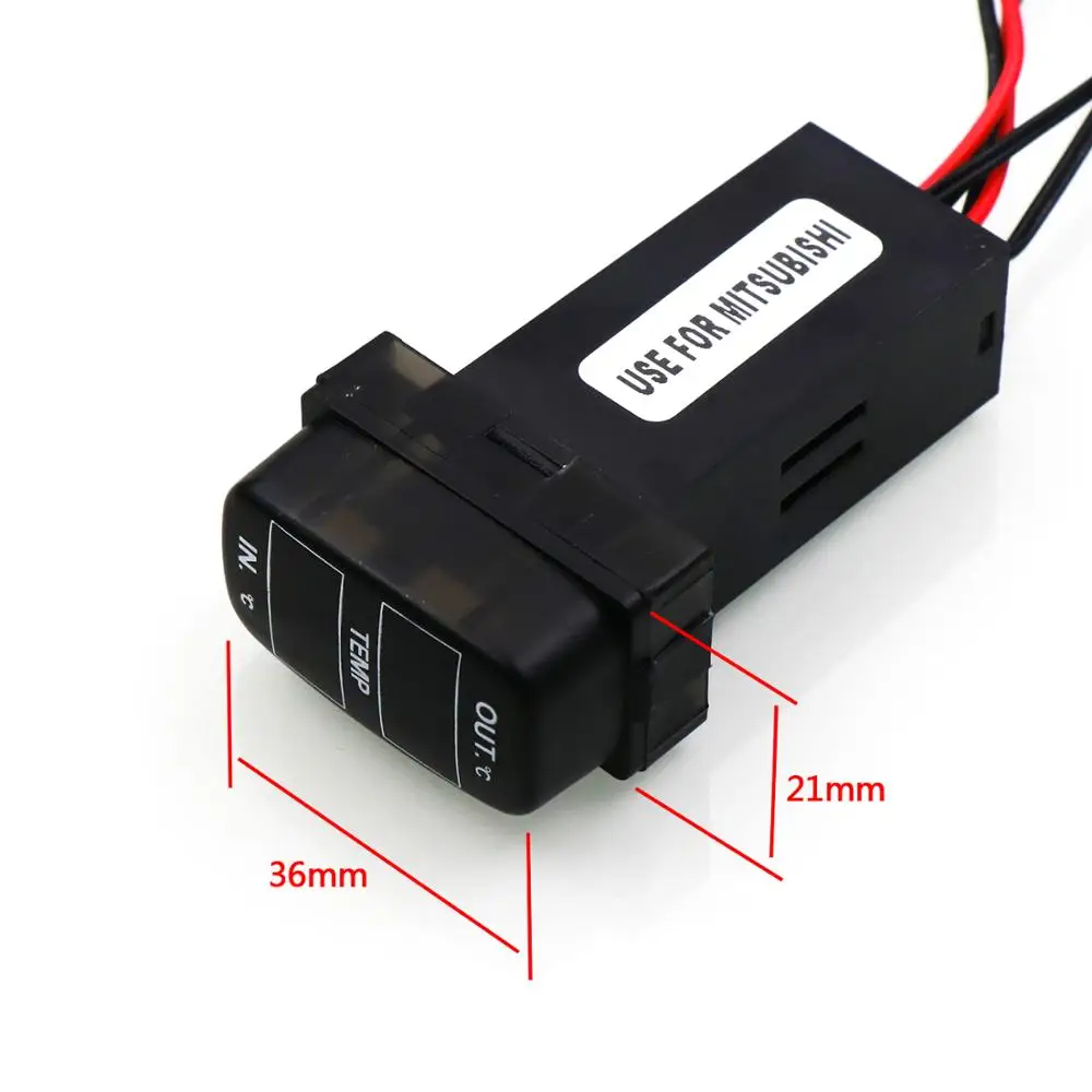 Car Thermometer Internal / External Temperature Display Dual Temperature Sensor For Mitsubishi, Asx, Lancer, Outlander, Pajerozinger