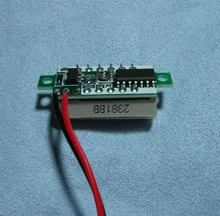 0,28 pulgadas rojo azul Digital Mini pantalla LED módulo DC2.5V-30V DC0-100V del voltímetro del probador de voltaje medidor de contador de Panel de coche de la motocicleta