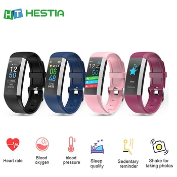 

Fitness Bracelet Smart Band Blood Pressure Heart Rate Tracker Fitness Wristband Bracelet Sport Pedometer Waterproof Call Remind