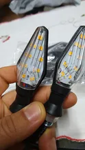 Nuevo 4 Uds Universal 12V de la luz LED de intermitente indicadores ámbar luz intermitente luces iluminación accesorios de la motocicleta