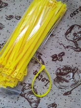 Releasable-Cable-Ties Plastics Colored Nylon Reusable 100pcs Loop-Wrap 200mm Rohs-Approved