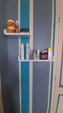 Shelf Bathroom Storage-Rack Shampoo Seasoning Self-Adhesive Kitchen White Wall-Mounted