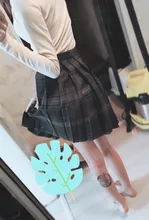 Púrpura de las mujeres Goth negro a cuadros plisado falda Glir alta cintura Mini faldas Sexy Escuela Japonesa Harajuku Anime Cosplay traje de marinero
