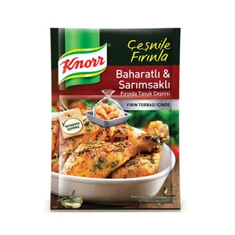 

Knorr Baked Chicken Condiment Spicy Garlic 37 Gr | Turkey Traditional | Great Tastes | Meatballs | Chicken | Quality Brand Knorr