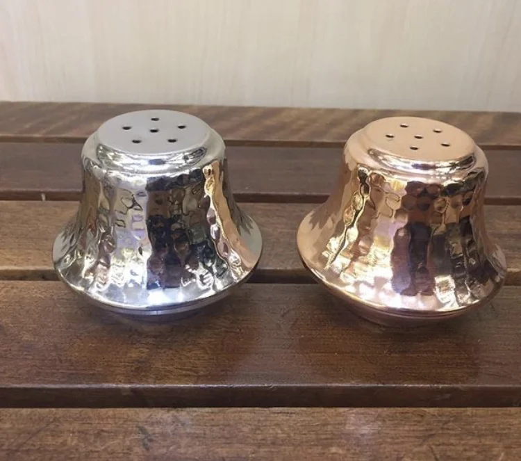5- Copper Salt and Pepper Shakers Set Turkish Salt and Pepper Grinder Shakers Muller Spice Shakers Made in Turkey Kitchen Accessories Kitchen Tool Spice Sauce Grinder Shakers