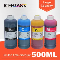 ICEHTANK 500 мл флакон принтер набор для наполнения чернил для hp 123 122 121 302 304 301 300 650 652 21 22 140 141 901 350 351 XL чернильные картриджи