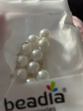 20 unids/lote imitación perlas crimpado abalorios redondo encantos colgante para la fabricación de la joyería DIY joyería Accesorios