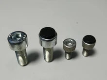10 Uds. M5-24 tornillos de sujeción Hex negros prácticos cubre tapas Allen tornillo tuerca cabeza redonda Tapa Protectora