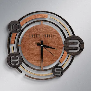 

Personalized Is Different Design Wooden Wall Clock-Model 46H