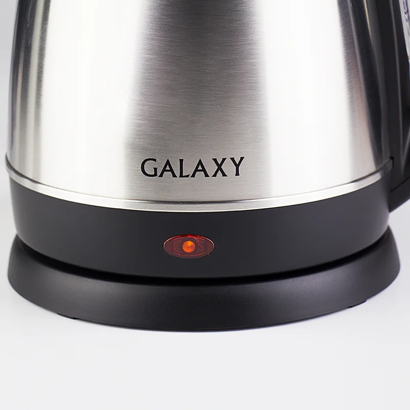 Электрический чайник 2000 Вт Galaxy GL 0304, объем 1,8 л, скрытый нагревательный элемент, металлический корпус