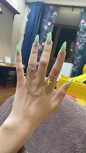 Anillo de Cruz de Hip Hop Retro Punk para hombre y mujer, cadena ajustable de dos eslabones, joyería gótica, 2021