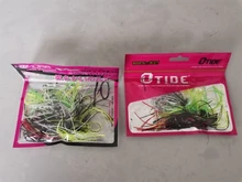 Señuelos de Pesca con plantilla, 5 uds., cebo Artificial para Pesca, falda, plantillas de Pesca de goma, cabeza de Pesca, Buzz Swim Bass Jig 7g /10g/14g 1/4oz 3/8oz 1/2oz