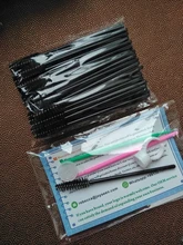 GLAMLASH premium-cepillo de limpieza para extensiones de pestañas, microvarita de máscara, aplicador de pinceles para pestañas, 50 Uds.