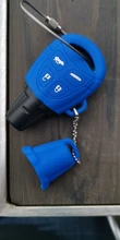 OkeyTech-Funda de goma de silicona para llave de coche, Protector de reemplazo de llavero bolsa de llavero Smart Remote 4 botones para SAAB 9-3 9-5 93 95