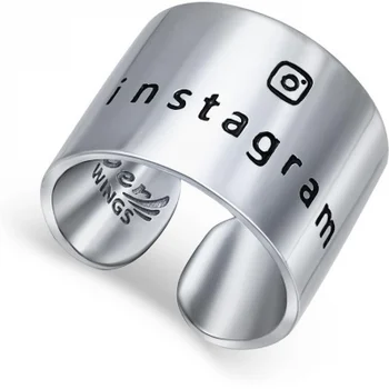 

Silver Wings enamel ring in silver