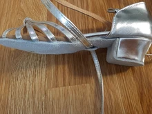 Zapatos de salón tango salsa Latino para niñas, zapatos de tacón bajo, 20 colores