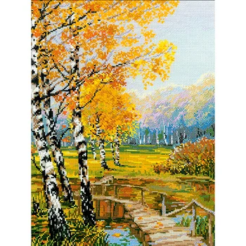 

1134 set for embroidery Riolis 'Birch Ros', 26*38 cm
