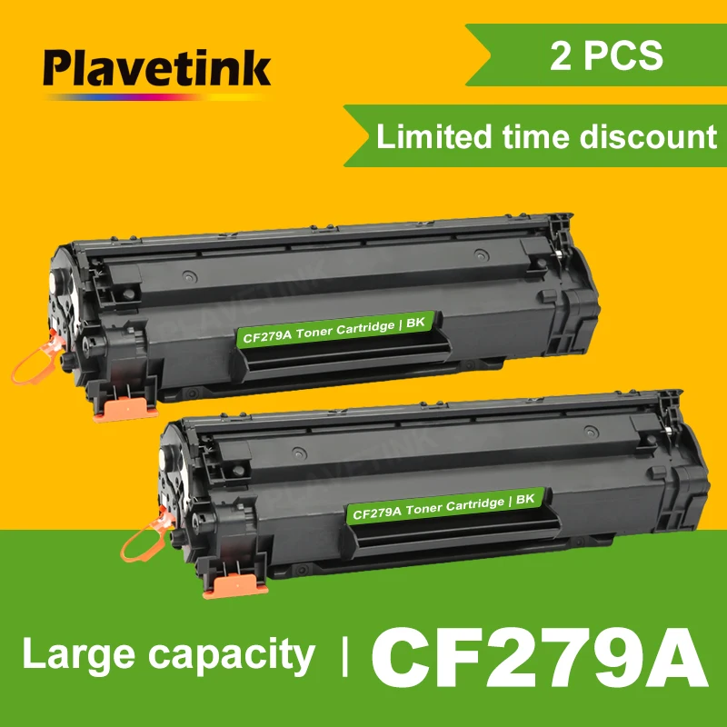 

Plavetink 2PCS Compatible CF279A CF279 Black Toner Cartridge Replacement for HP 279A 279 79A LaserJet Pro M12a M26a M26nw 12 26