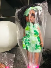 1 Uds. 35cm varios estilos negro africano bebé explosión cabeza cubierta negra juguete para bebé