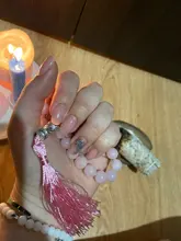 Colgante borla de cuentas para hombres y mujeres, piedra Natural de ágatas negras, 33 cuentas de oración, islámico, Tasbih musulmán, corario de Dios, joyería de meditación