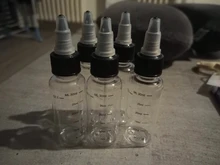 Uds 30ml/60ml/100ml/120ml/250ml de PET de plástico de jugo de E líquido capacidad botellas de cuentagotas de giro tapa tatuaje de tinta de pigmento de contenedores