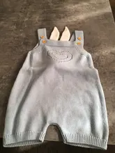 Peleles para bebé, ropa de conejo tejido para recién nacidos, monos para niño y niña, traje de Pascua de una pieza, disfraz de dibujos animados