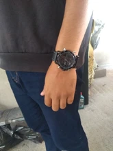 NAVIFORCE- Relojes deportivos de cuero para hombre, relojes de pulsera masculino, digital, led, de cuarzo, resistente al agua