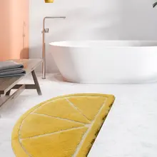 Коврик для ванной-коврики | коврик для ванной нескользящие Противоскользящие коврики лимонно-желтый 60X100 см
