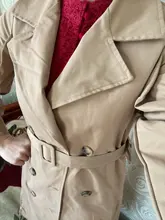 BGTEEVER-gabardina larga de Invierno para mujer, gabardina con cuello vuelto, elegante con doble botonadura y fajas, cortavientos femenino de gran tamaño, 2020