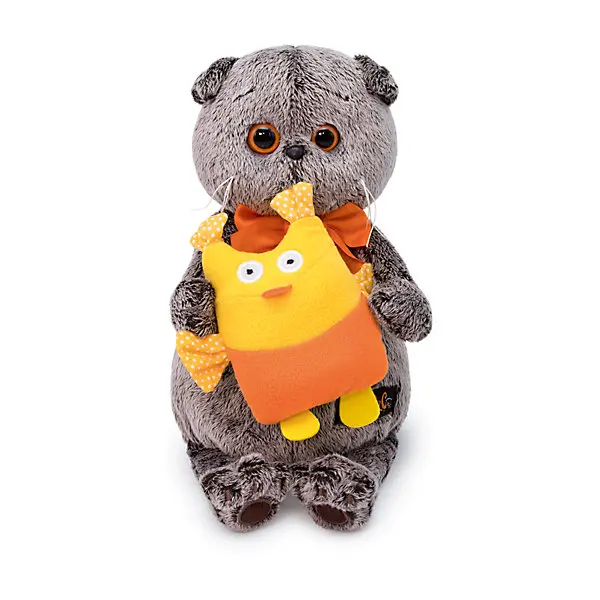 Мягкая игрушка Budi Basa Кот Басик с совой, 19 см