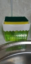 Soap-Dispenser Sponge Caddy Washing-Sponge Kitchen Creative New 2-In-1 with Manual-Press