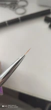 BQAN-pincel de dibujo de doble cabeza, mango de cristal negro, 9mm y 11mm, delineador, pintura, bolígrafo, esmalte de Gel, herramientas de manicura de decoración de uñas