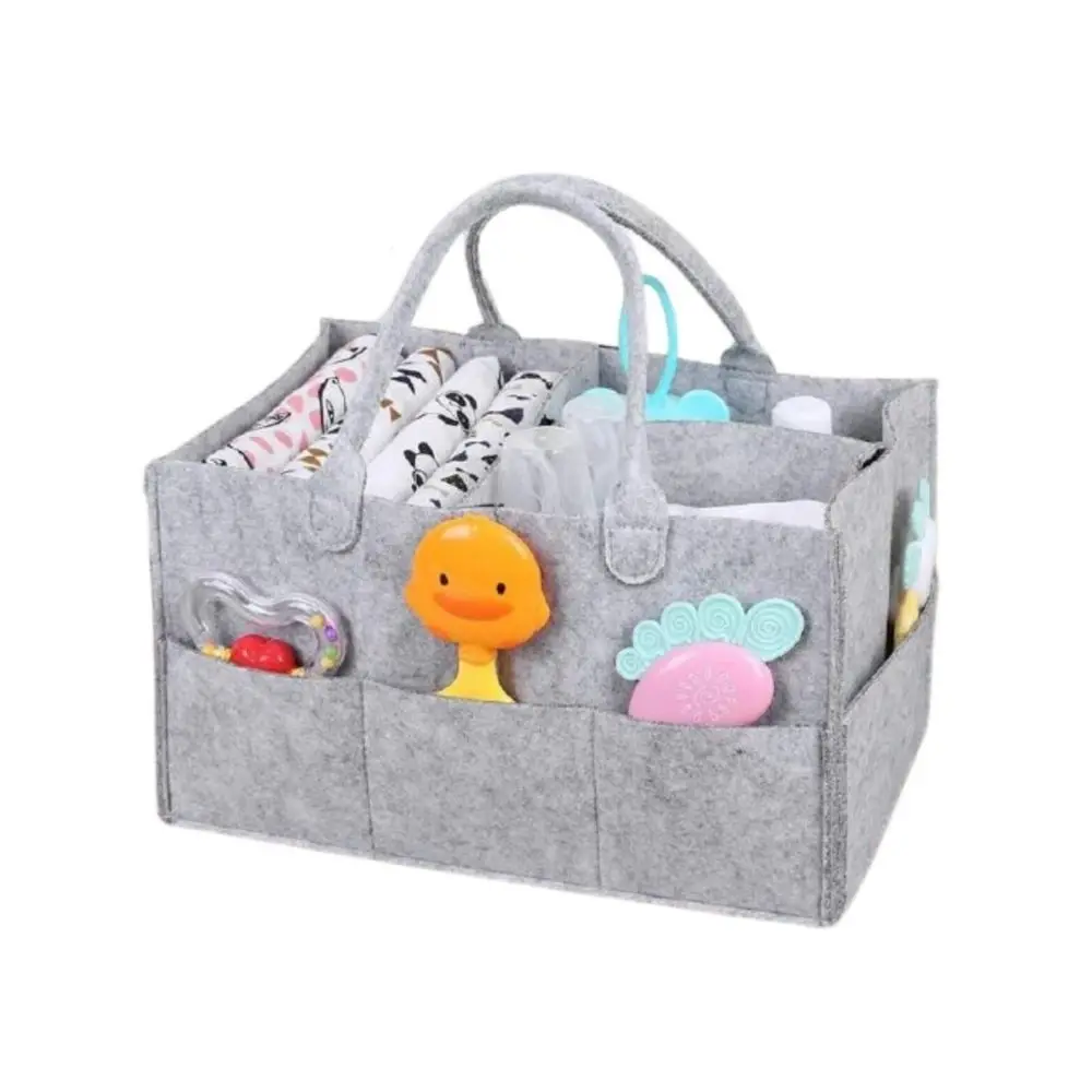 

Felt Multi-Purpose Organizer Mother Baby Care Bag Gray
