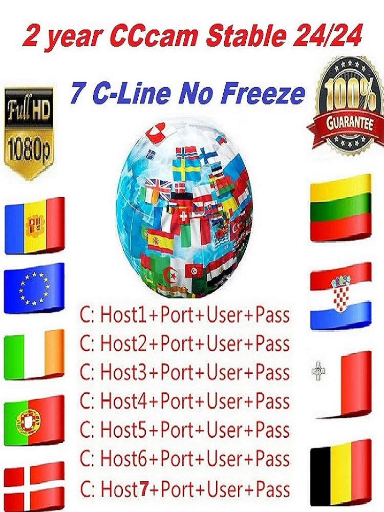 Приемник tv cccam для всех пакетов 24 месяца очень стабильный-Поддержка ресиверов HD |