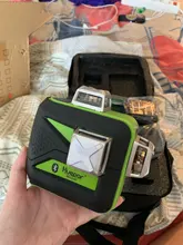 Laser-Level Cross-Line Green-Beam Li-Ion-Battery Huepar 3x360 Bluetooth 3D with Connectivity