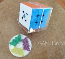 GAN356 M magnético magia velocidad cubos Gan Stickerless GAN356M imanes profesional GAN 356 M rompecabezas GANS cubos
