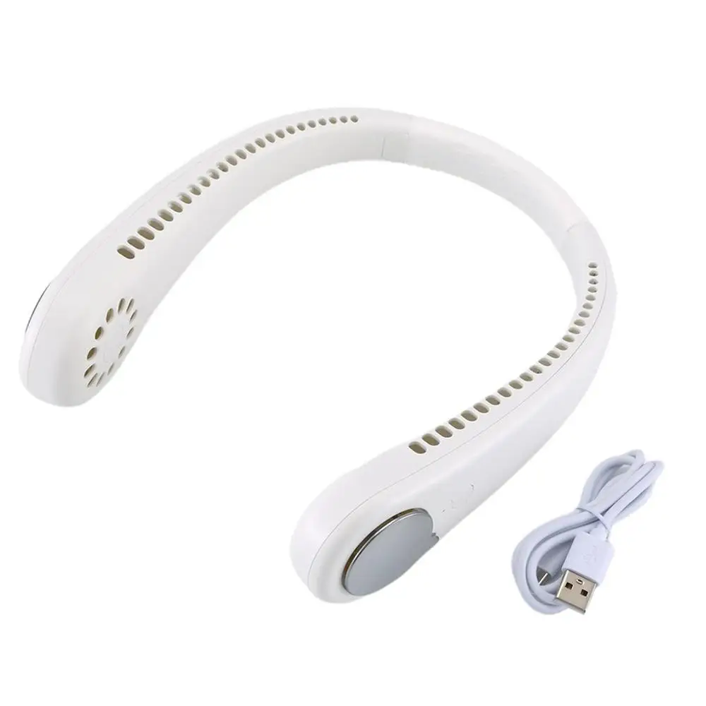 

Summer Mini USB Air Cooler Neck Fan Wearable Neckband Fan With USB Rechargeable Hands-Free Fans Strong Wind Cooling Conditioner