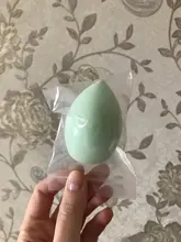 Puff cosmético en polvo para mujer, base de maquillaje esponja, belleza para maquillaje, herramientas y accesorios, forma de gota de agua, 1 ud.