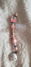 Wood Pacifier Chain Wooden Bead Dummy Clip Holder Cute Silicone Pacifier Clips Soother