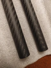 Tubo de fibra de carbono mate para Dron, accesorios OD5mm 6 8 9 10 12 14 16mm 18mm de longitud de 250mm, venta directa de fábrica, corte CNC, 2 uds.